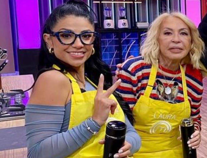 Ferka y Laura Bozzo en MasterChef Celebrity