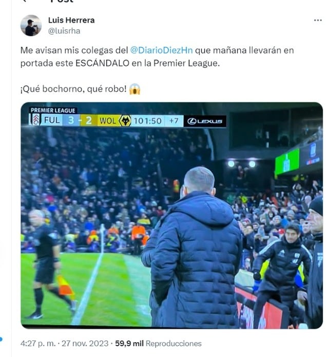 La Premier League dio otra prueba de que la Selección Mexicana no le robó nada a Honduras.