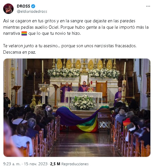 Dross cree en el dictamen de la Fiscalía sobre el asesinato de le magistrade Ociel Baena.