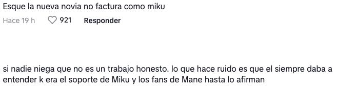 Usuarios argumentan lo que significa el nuevo trabajo de Mane.