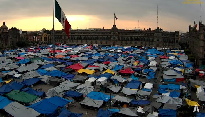 CNTE en Zócalo CDMX