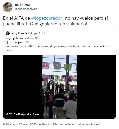 AIFA se pinta de colores con función de Lucha Libre