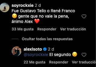 Alex Soto exhibió a René Franco