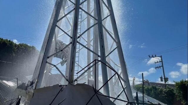 Tanque elevado en San Martín Texmelucan
