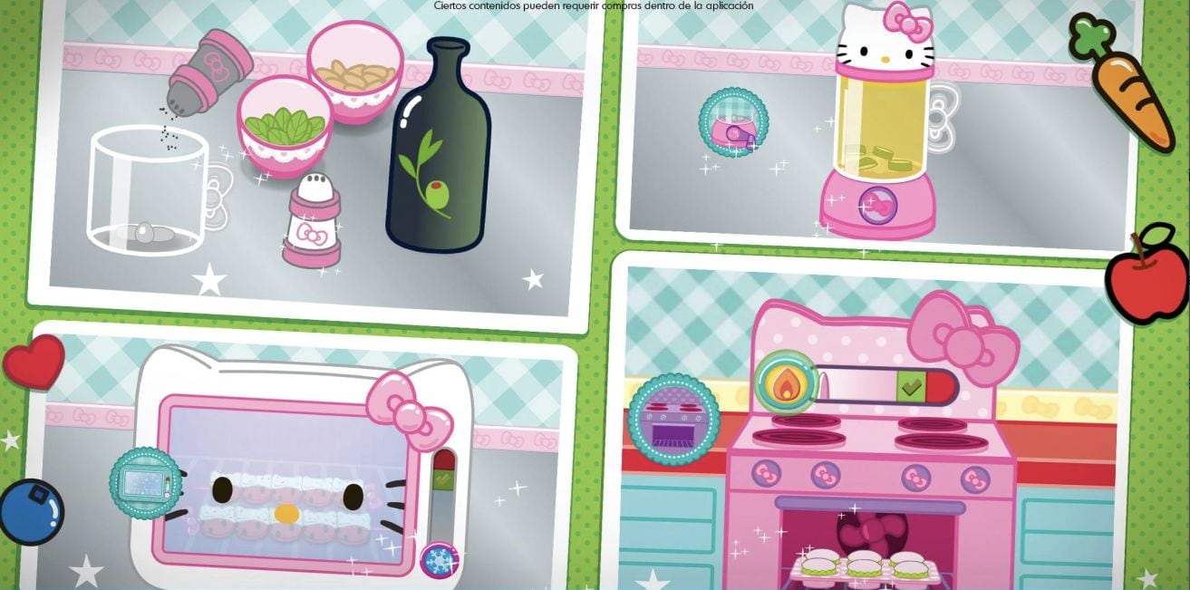 A comer con Hello Kitty