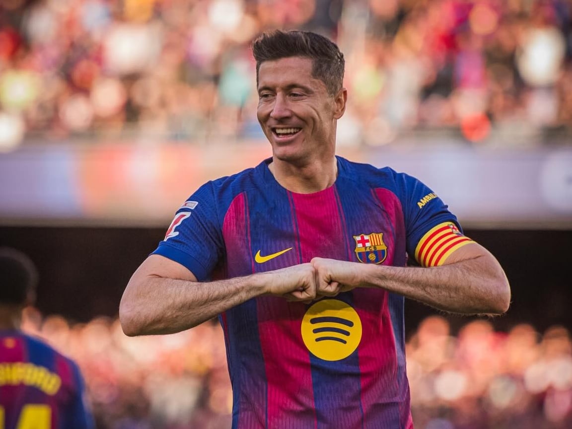 Robert Lewandowski, el delantero estrella del FC Barcelona.