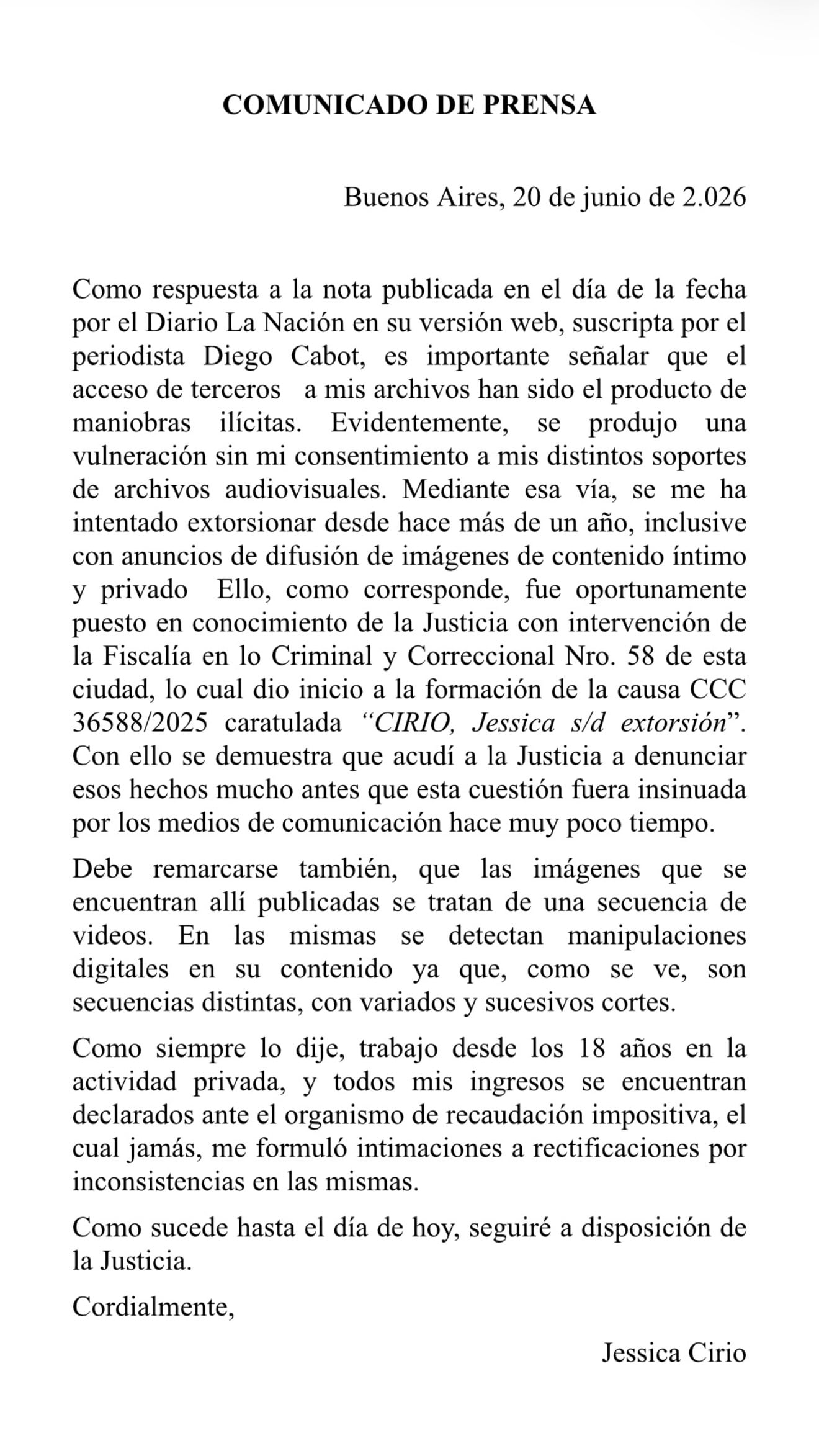 Jésica Cirio responde a videos con fajos de dólares y Martín Insaurralde