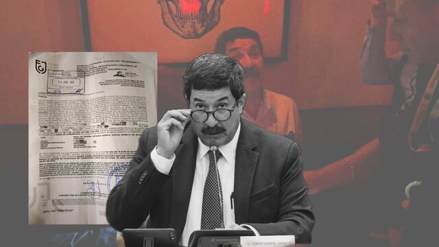 Javier Corral durante su participación en la reunión con senadores