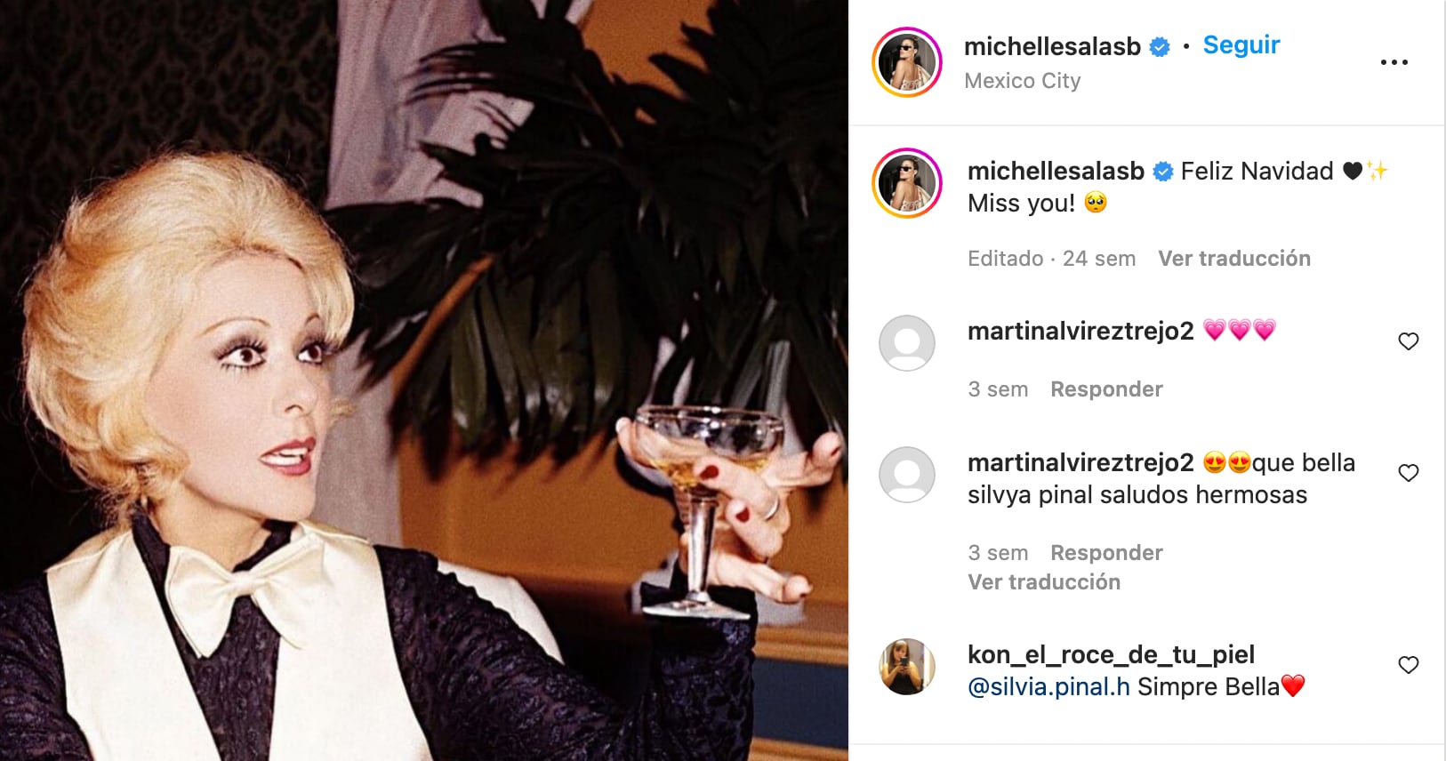 Michelle Salas siempre recuerda a su abuela Silvia Pinal