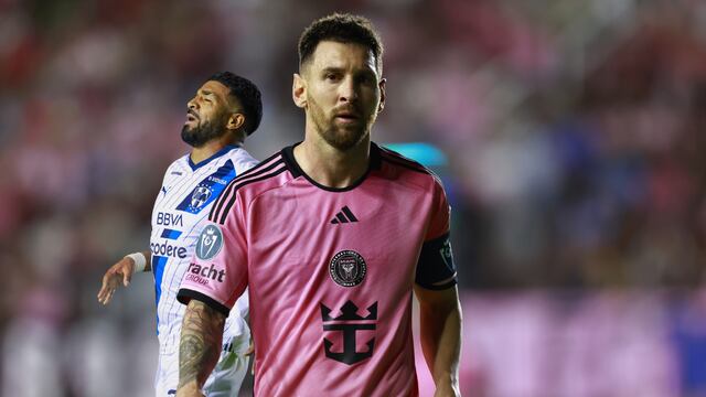 Lionel Messi y Rodrigo Aguirre