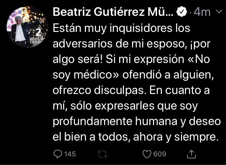 Beatriz Gutiérrez en Twitter