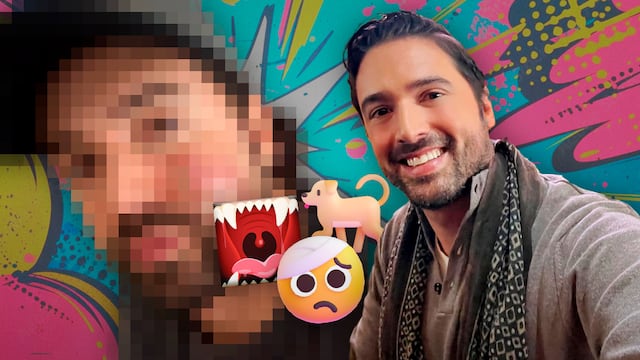 Carlos Girón comparte haber sido mordido por un perro.