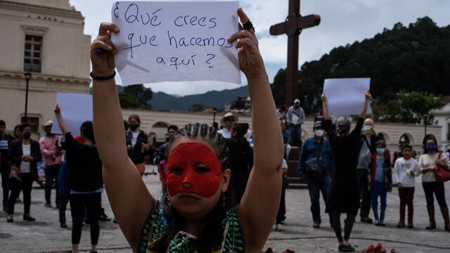 Protesta contra la violencia hacia las mujeres