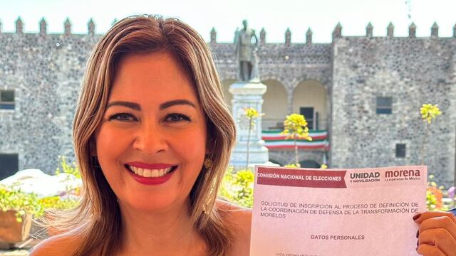 Lucía Meza Guzmán se registra para ser candidata de Morena a gubernatura de  Morelos