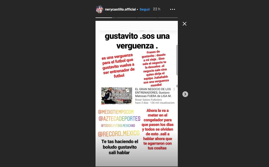 Nery Castillo explotó contra Matosas