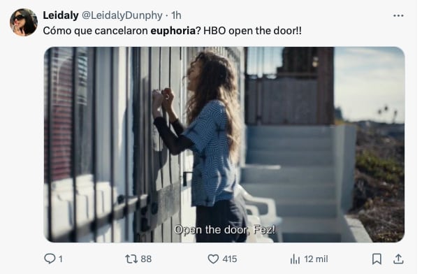 Memes le lloran a Euphoria porque está confirmada la cancelación de la tercera temporada