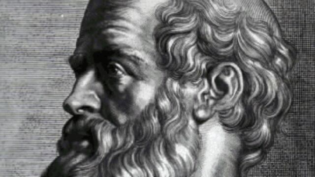 Hipócrates, médico griego nacido en la isla de Cos, Grecia, el año 460 aC