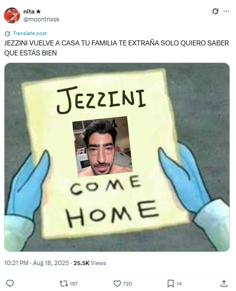Memes por la desaparición de Jezzini