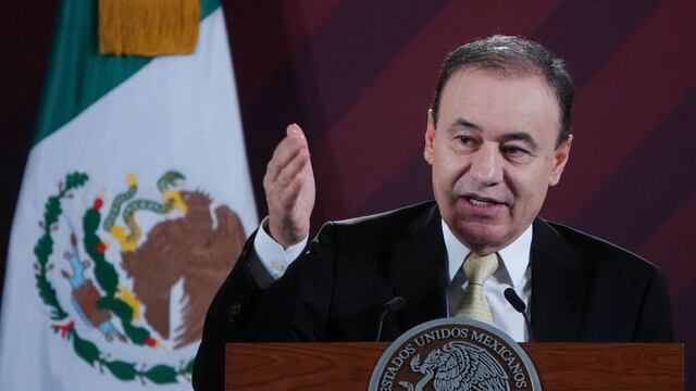 Alfonso Durazo durante conferencia matutina