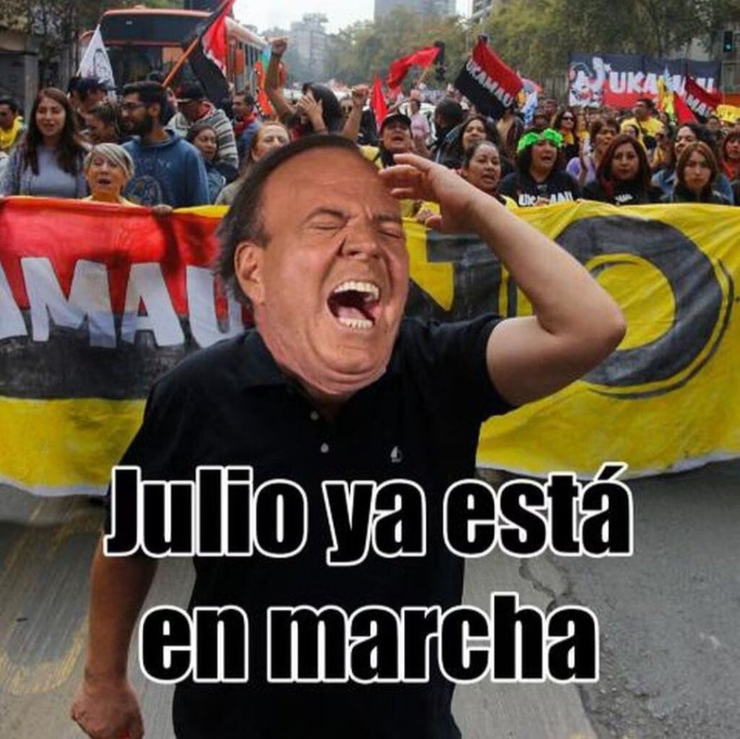 Memes de julio no descansan al clásico Julio Iglesias para darle la bienvenida al séptimo mes