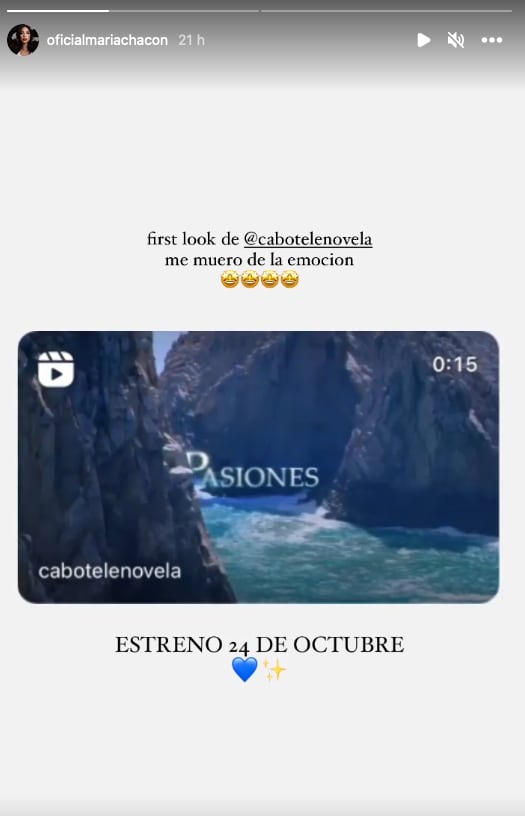María Chacón muestra cuándo se estrena 'Cabo' con Bárbara de Regil.