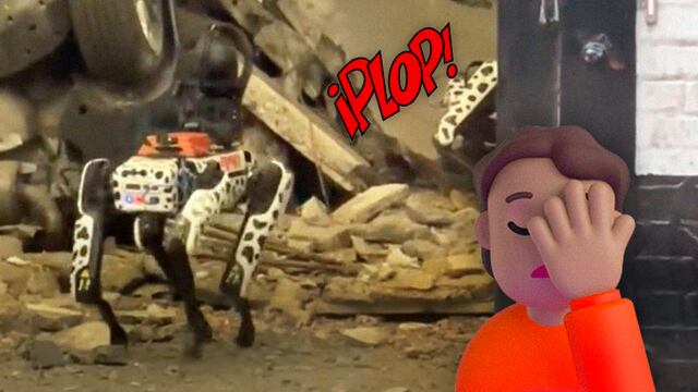 VIDEO: El perro robot de Nueva York acudió al colapso del estacionamiento y su fracaso fue evidente