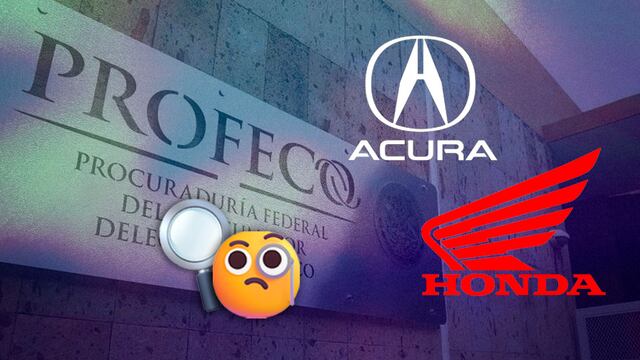 Profeco hace llamado a revisión a vehículos Acura y Honda