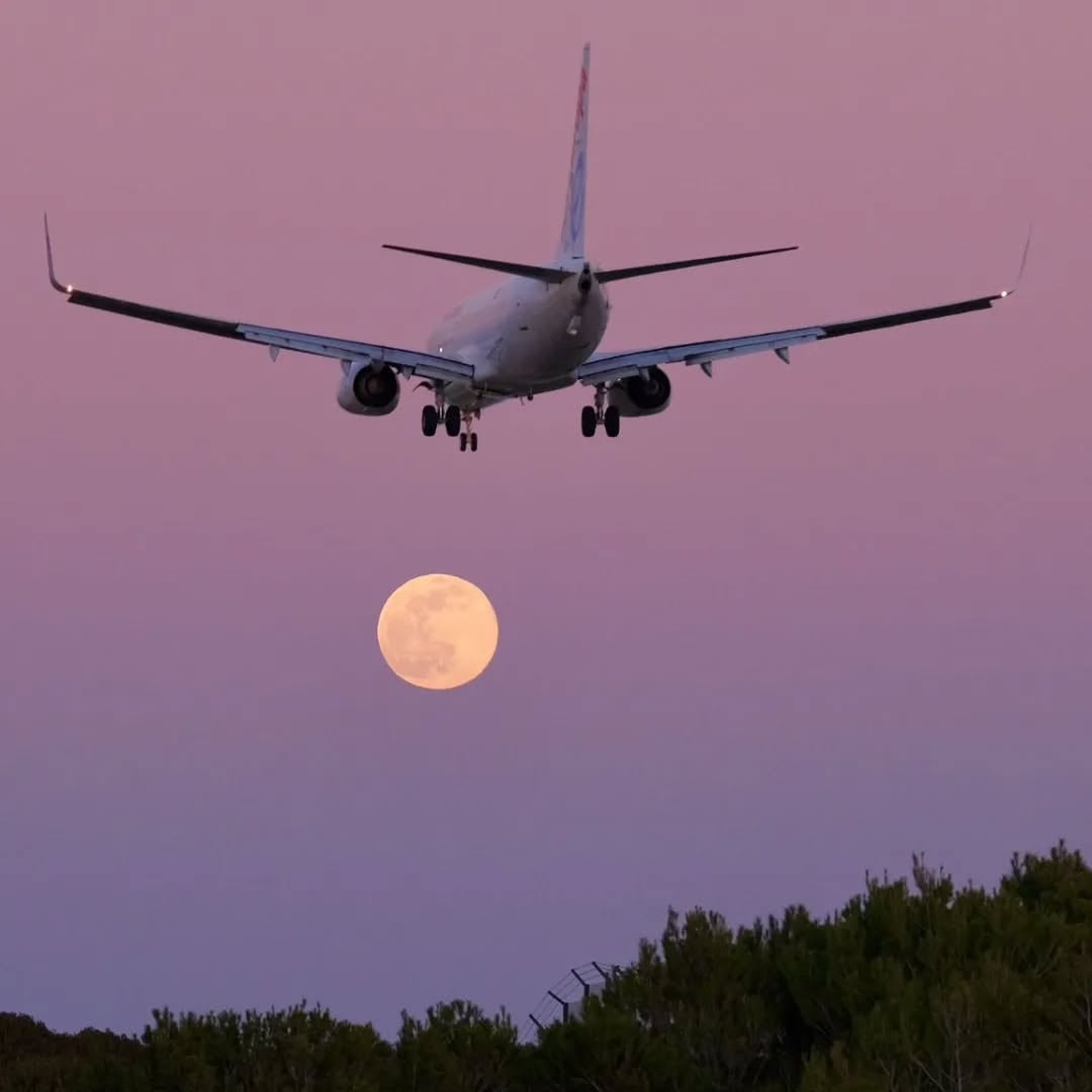 Luna llena o Luna de Nieve en Mallorca, España