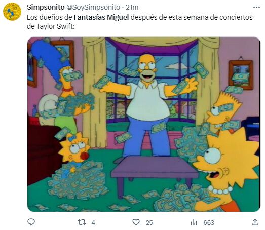 Memes de Fantasías Miguel por los conciertos de Taylor Swift en México