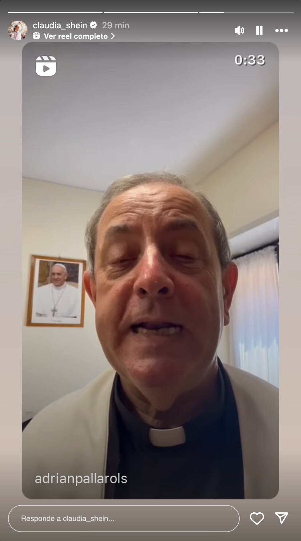 Claudia Sheinbaum compartió la bendición del monseñor José Manuel del Río