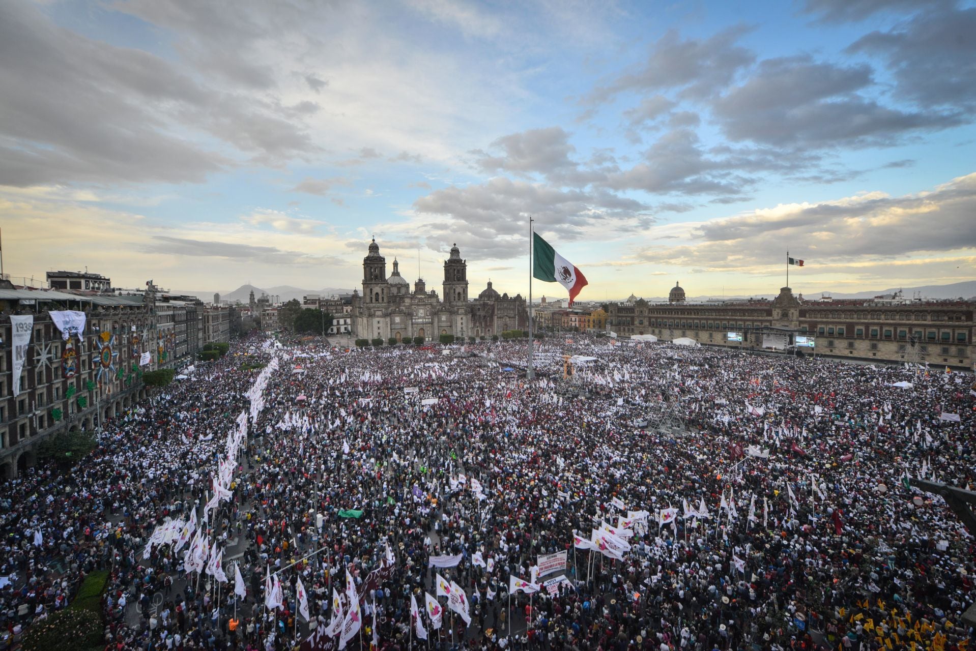 Mensaje de AMLO en el Zócalo