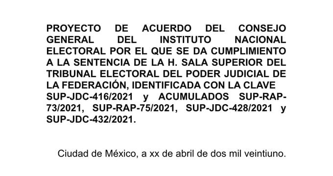 Proyecto del INE