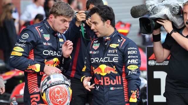 Checo Pérez y Max Verstappen