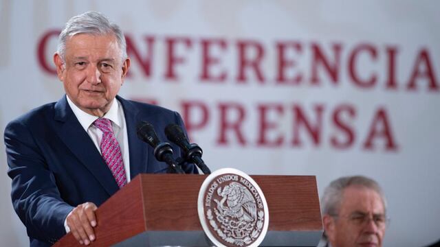 El presidente López Obrador en conferencia de prensa