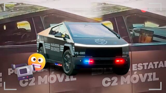 Video exhibe a policía viendo película dentro de patrulla Cybertruck de Jalisco