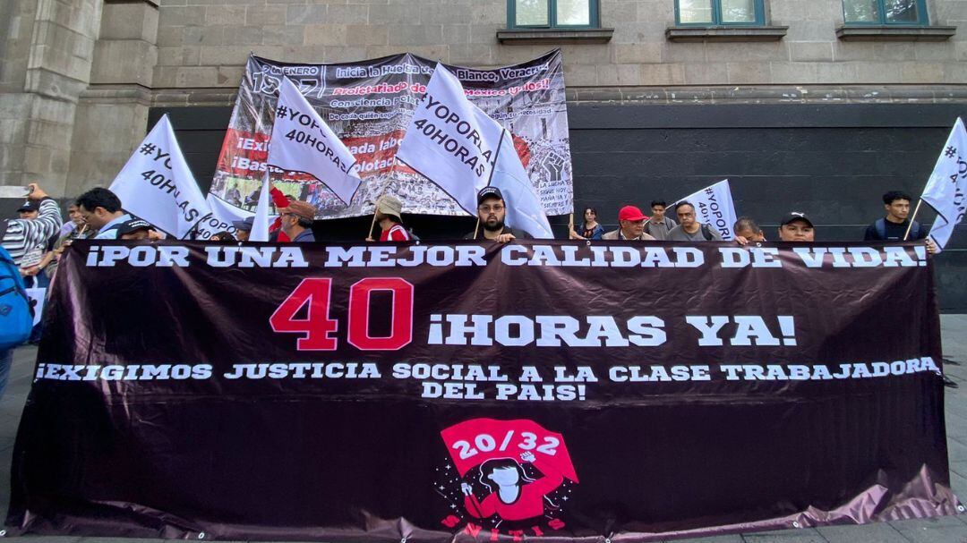Jornada laboral de 40 horas: Marcha el 23 de noviembre en varias ciudades de México