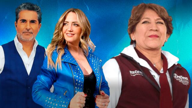 Raúl Araiza, Andrea Legarreta y Delfina Gómez