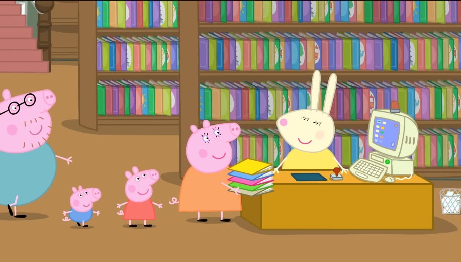 Peppa Pig por el Día del Bibliotecólogo