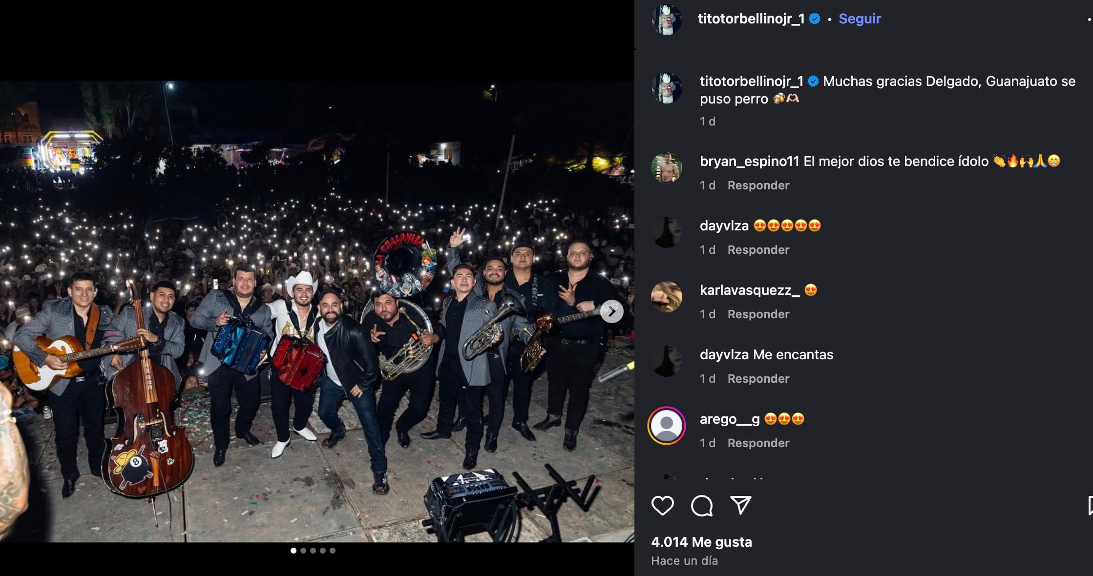 Concierto de Tito Torbellino Jr.