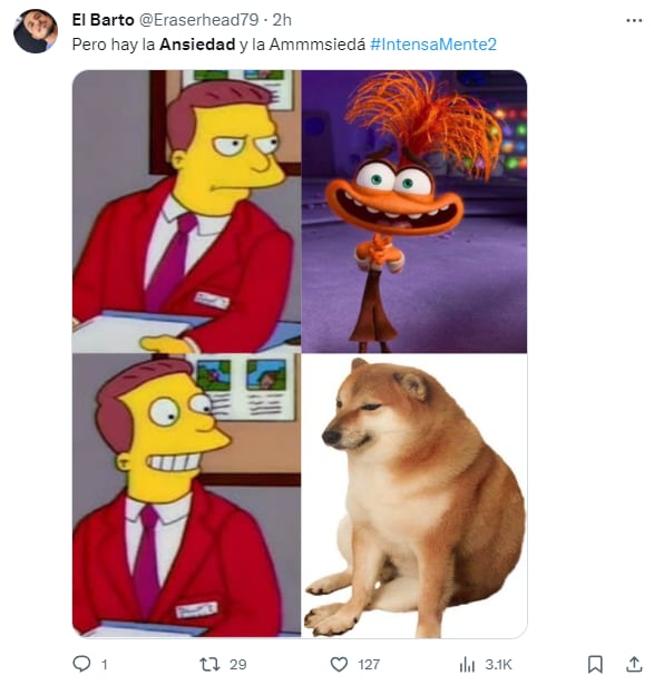 Memes de Ansiedad, la nueva emoción de Riley en Intensamente 2