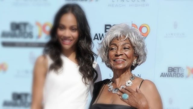 Zoe Saldana y Nichelle Nichols