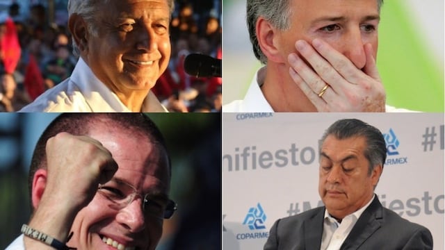 Los cuatro candidatos a la Presidencia de la República
