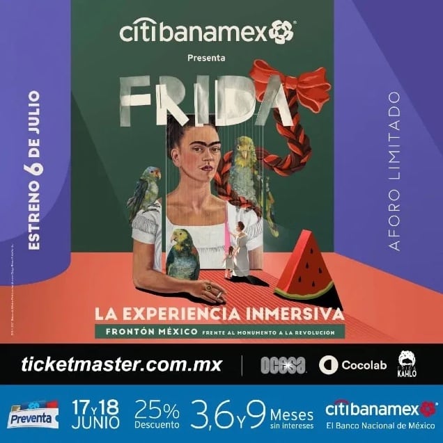 Anuncio, Frida Kahlo inmersiva