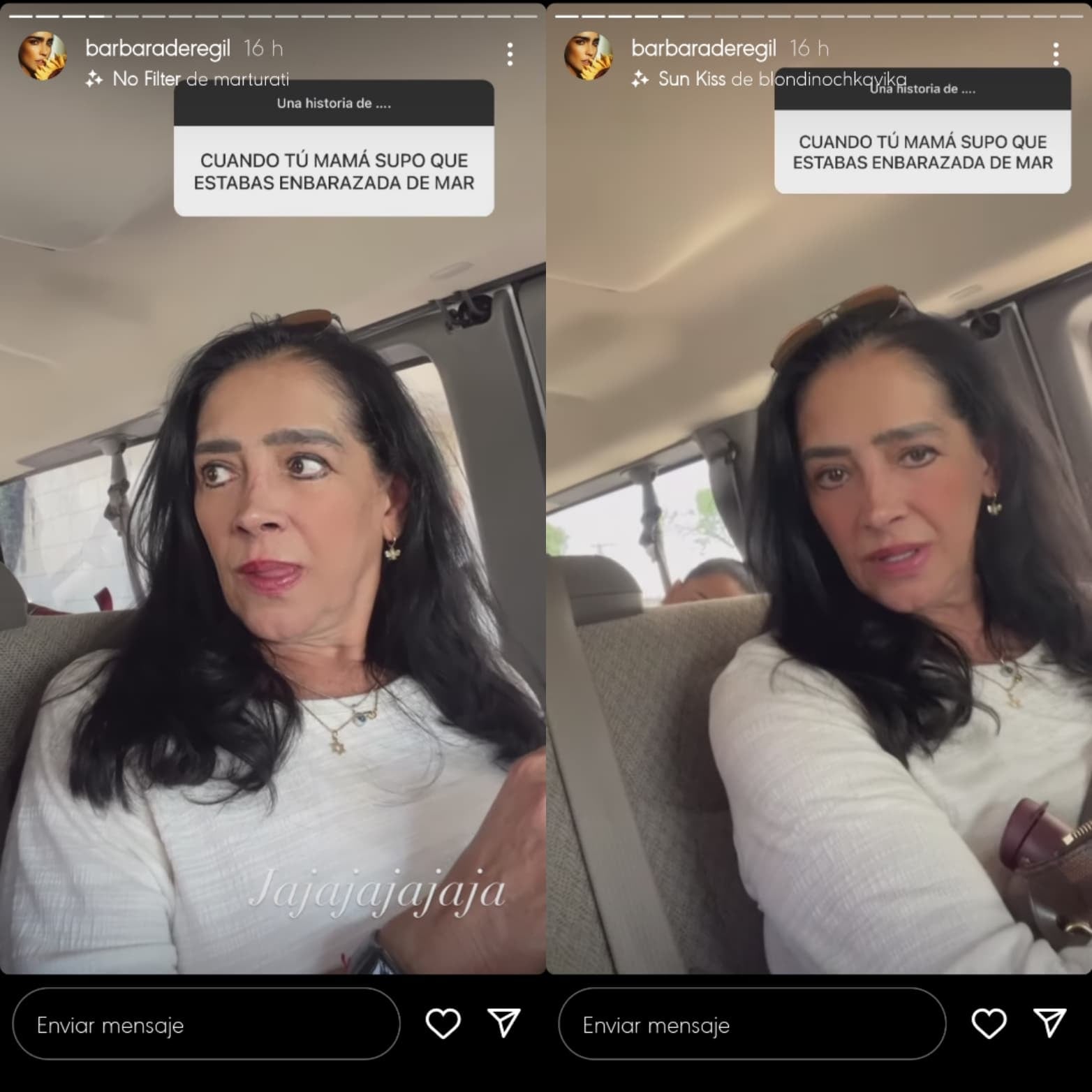 Así se enteró la mamá de Bárbara de Regil del embarazo de la actriz.