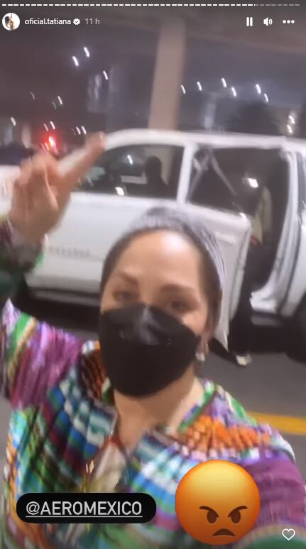 Tatiana tuvo que rentar una camioneta por culpa del servicio de Aeromexico.