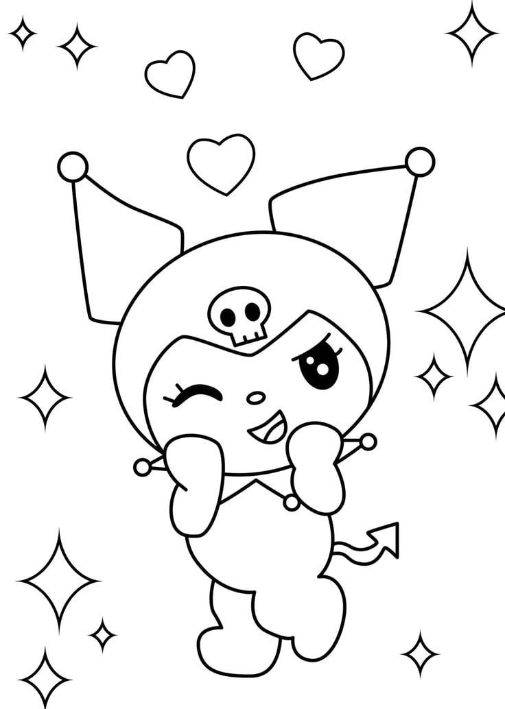 Dibujos de Kuromi para colorear