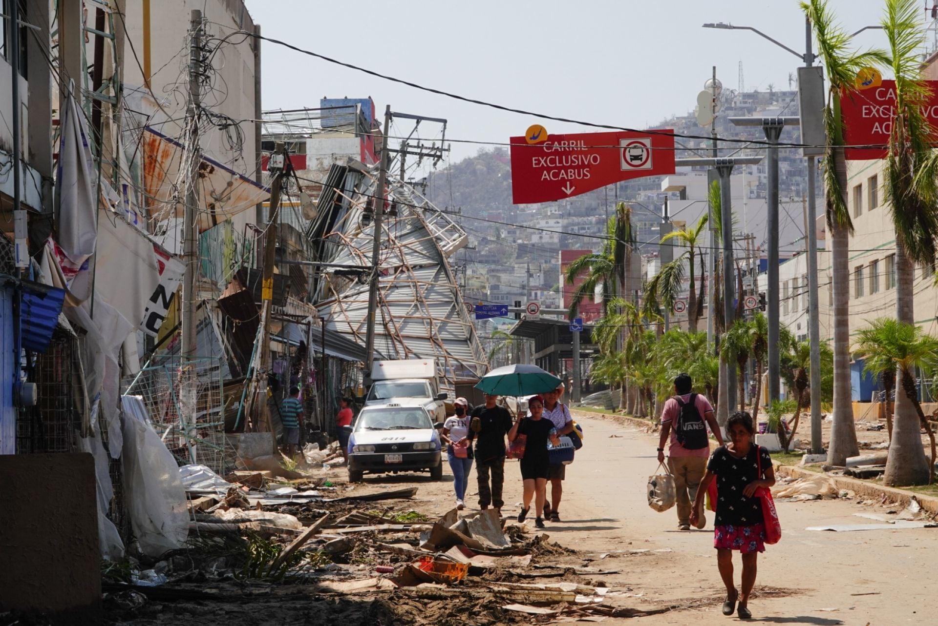 Acapulco tras el paso del huracán Otis
