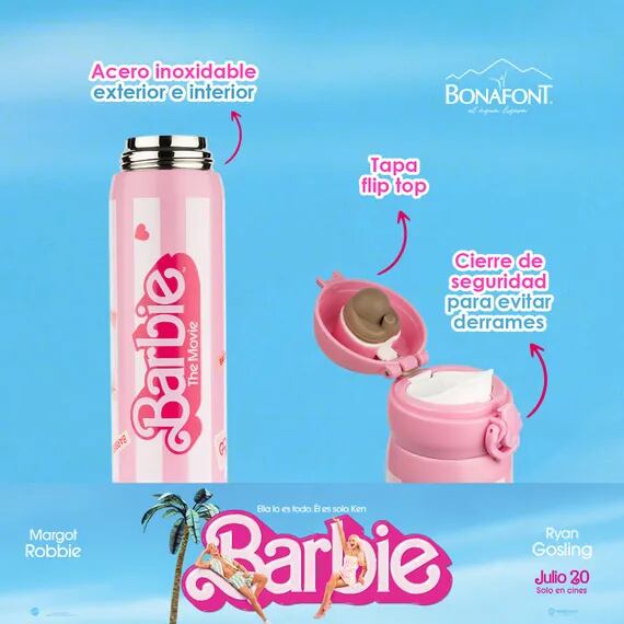 ¿Bonafont x Barbie? Este es el accesible precio del termo coleccionable