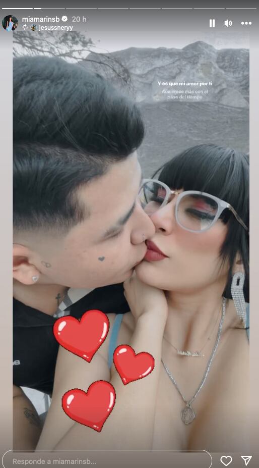 Mía Marín se muestra con su nuevo novio.