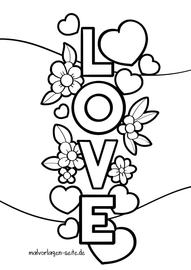 10 imágenes del Día del Amor y la Amistad: Dibujos bonitos para colorear e imprimir por San Valentín